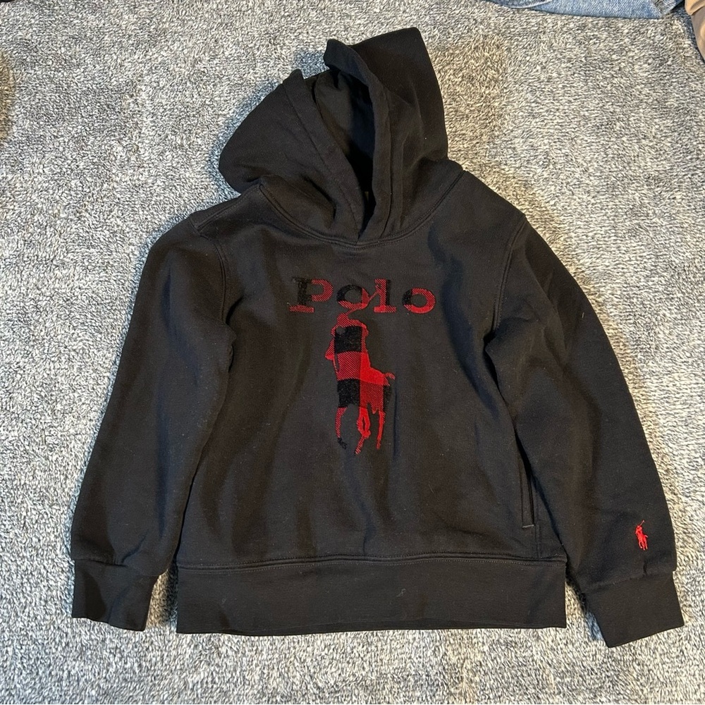 RALPH LAUREN POLO - Black Kid’s Hoodie